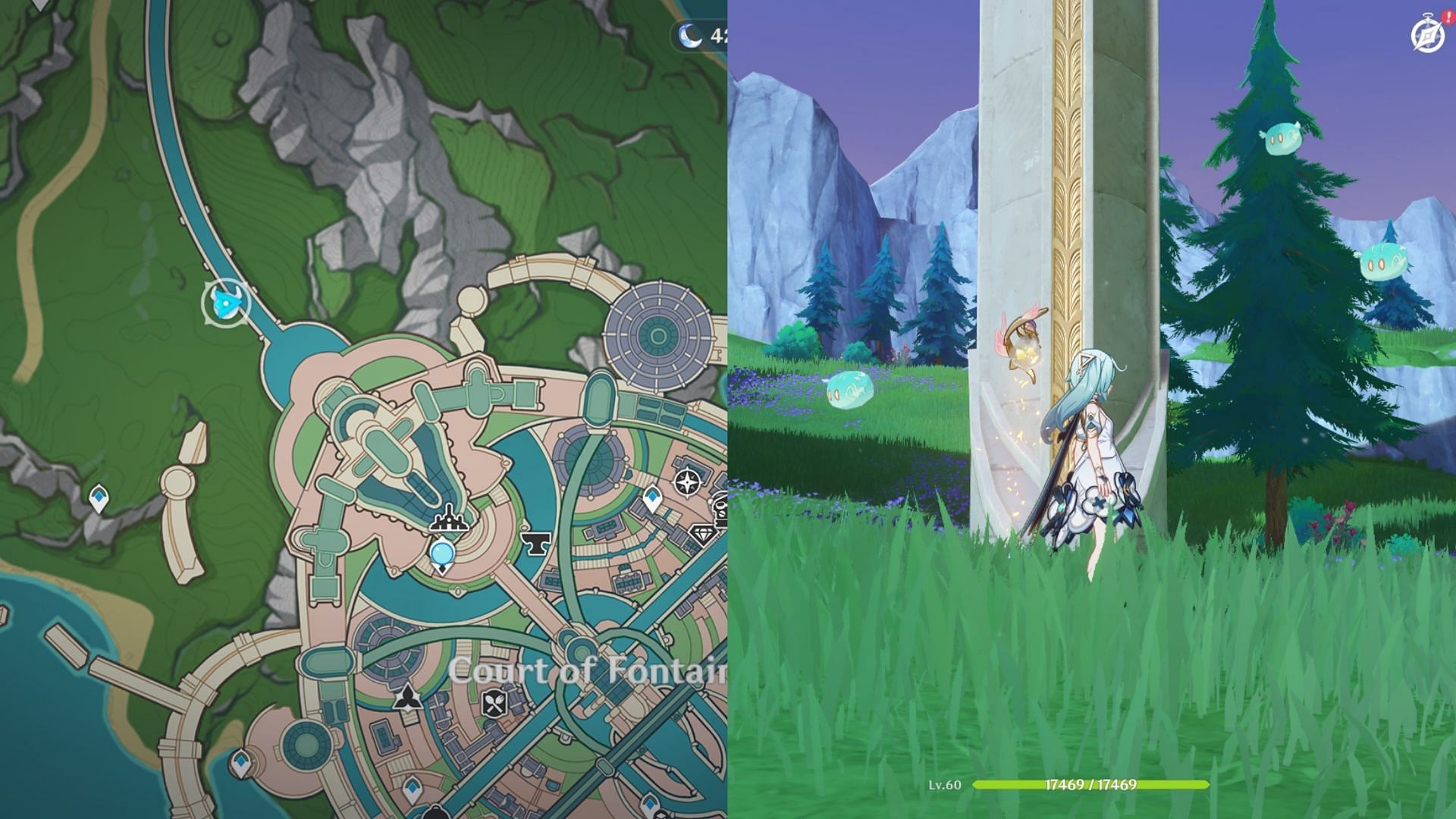 Burst all the slimes to get the chest. (Image via HoYoverse)